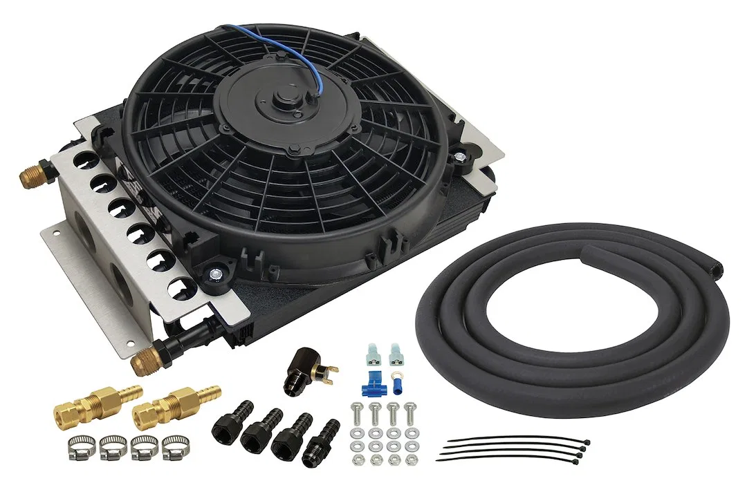 15900 – DERALE Fluid Cooler, For Engine Oil/ Transmission Fluid/ Power Steering Fluid/ Fuel 15-3/4 Inch Width X 11-1/...